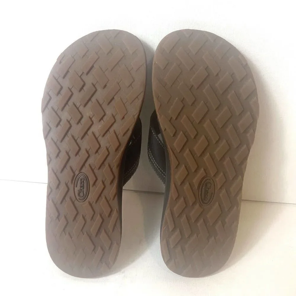 Chaco Classic Men's 8 Black Thong Summer Beach Sandals Slip On Casual Flip Flops